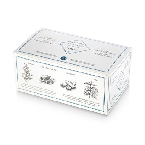 rooibos, chocolate y menta - caja 30 pirámides