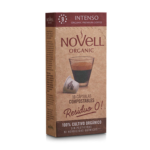 pack 50 cápsulas café orgánico intenso - cápsulas residuo 0