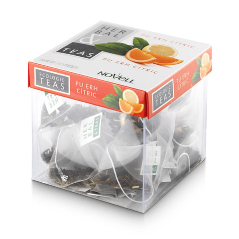 infusión pu erh cítricos formato pirámide