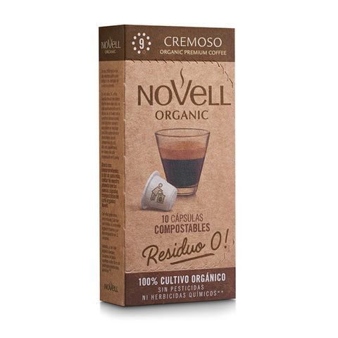 pack 50 cápsulas café orgánico cremoso - cápsulas residuo 0