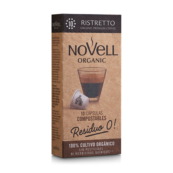 pack 50 cápsulas café orgánico ristretto - cápsulas residuo 0